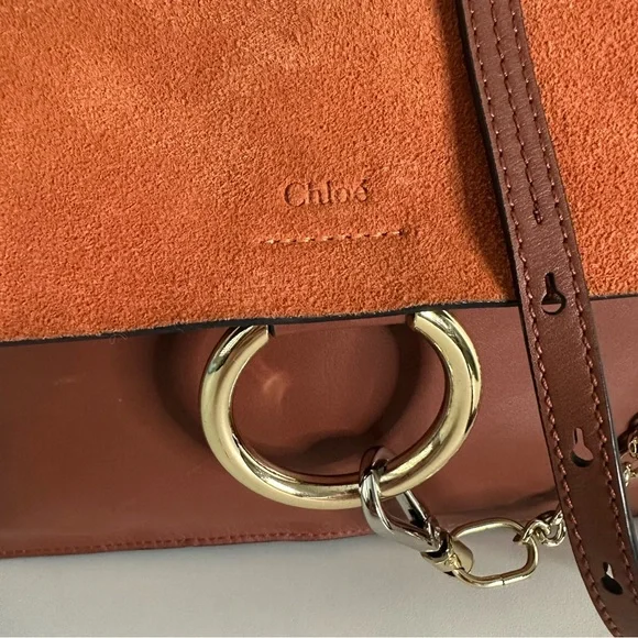 CHLOE Faye Medium Suede Shoulder Bag - Picture 4 of 12
